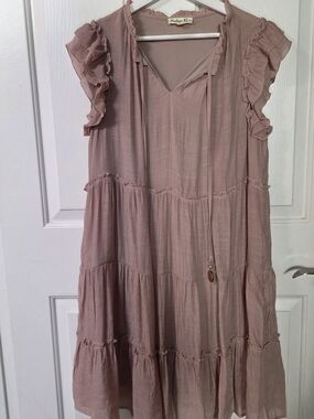 Blush Ruffle Tiered Sundress